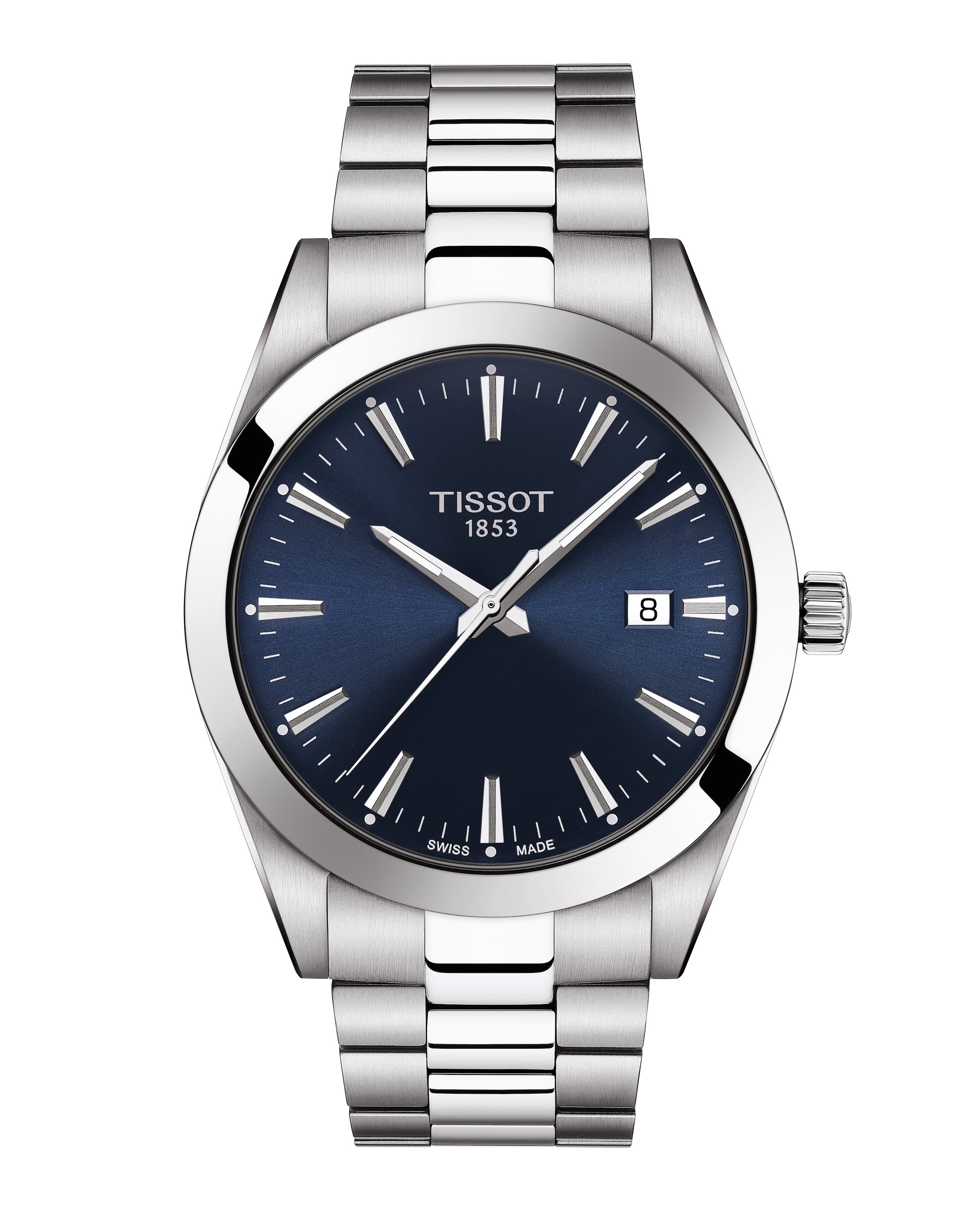 新同品 ティソ TISSOT GentlemanQuartz 腕時計 箱 394 WATCH T1274SB STEEL & BLUE DIAL 40 MM QUARTZ GENTLEMAN TISSOT